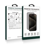 LCD apsauginis stikliukas privatus (Full Privacy) iPhone 15 Pro juodas (black) lenktas